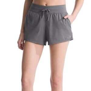 The North Face Women's Size M Long Gray Shorts with‎ Back Zipper Pocket